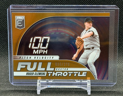 Roger Clemens 2026 Donruss Elite Full Throttle Orange #95/275 - Red Sox