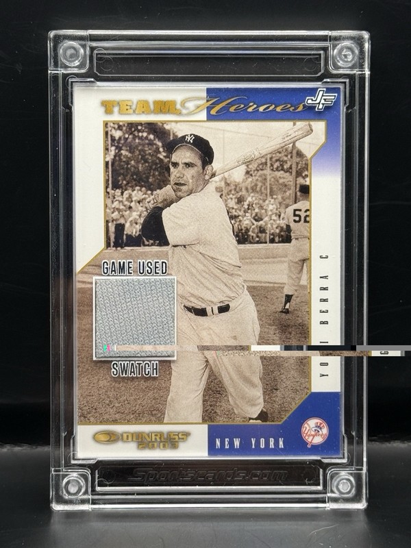 YOGI BERRA 2022 JERSEY FUSION 1973 GAME USED PATCH YANKEES