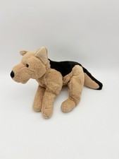 Animal Alley German Shepherd Plush Puppy Dog Brown Black Stuffed Toy VTG 14"