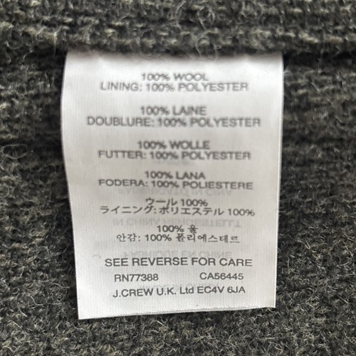 J. Crew Wallace And Barnes British wool chore Coat 36R (small) Gray NWOT - Picture 10 of 11