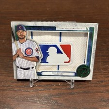 Topps Museum Collection Kris Bryant Silhouetted Batter Logo Patch 1/1 Cubs