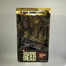 The Walking Dead Bloody Zombie 3 Pack Mcfarlane Toys Figures 3 Pack Set S2 #ML