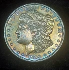 1896 Morgan Dollar Monster Toner 🔥🌈🔥🌈 XF to AU Coin