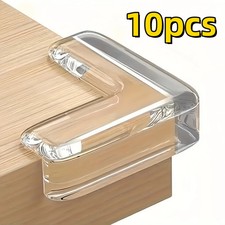 10Pcs Transparent Silicone Corner Protector Set, Safe Edge Guards for Power Outl