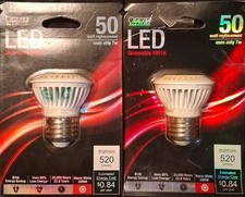 2 Feit MR16 LED 50W Standard Base Warm White Bulbs