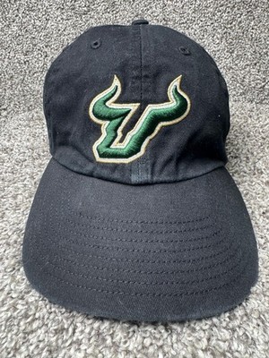 University of South Florida Bulls Hat Cap Strapback One size Black Logo USF 47