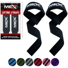 Cotton Padded Lifting Straps, Bodybuilding, Powerlifting, Gym Training, Deadl...