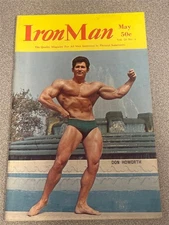 IRONMAN bodybuilding muscle magazine DON HOWORTH & ACHILLES KALLOS/Arnold 5-67