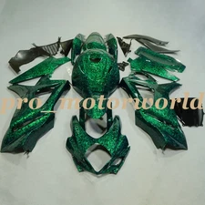 Green Forged Carbon Fiber Fairing Kit w/Tank For Suzuki GSXR1000 2007 2008 K7