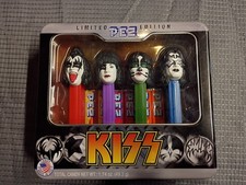 KISS Limited Edition PEZ Collector's Tin Set (4 Dispensers)