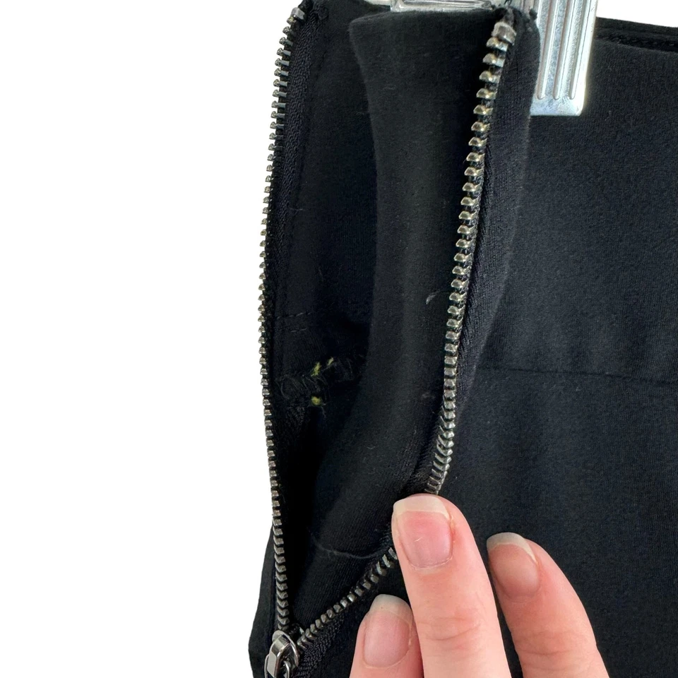 Leggings elegantes Bar III preta elástica cintura elástica skinny ajuste no tornozelo tamanho M - Imagem 4 de 4