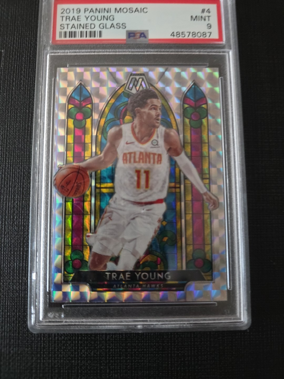 2019-20 Panini Mosaic - Stained Glass Trae Young #4