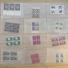 US Stamp Plate Block Lot 12 Blocks MNH MH Mint Collection Glassines Vintage