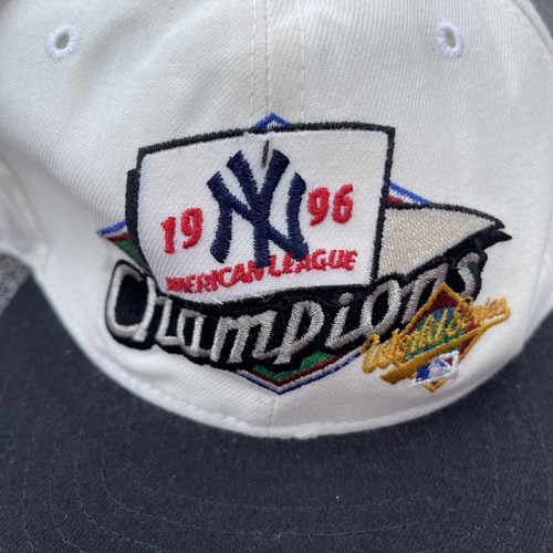 Vtg New York Yankees Hat Cap 1996 New Era World Series Snapback Champions MLB - Picture 3 of 12
