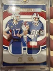 2024 Panini Absolute Football Gold Josh Allen / Dalton Kincaid #TTM-BUF BGS 8