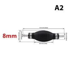 8mm Fuel Line Pump Primer Bulb Hand Primer Gas Petrol Pumps Rubber And Aluminum