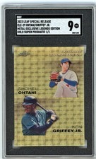 2023 Leaf Metal SUPERFRACTOR Shohei Ohtani / Ken Griffey Jr. #D 1/1 SGC 9 MINT