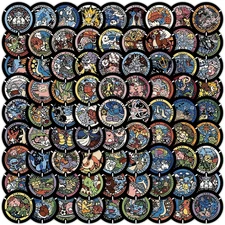 Pokemon Stickers 108 Pc Pack Japanese Sewer Manhole Sticker Art Waterproof Decal