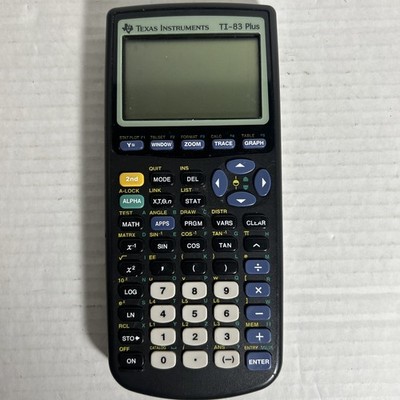 Texas Instruments TI-83 Plus Graphing Calculator - Tested - No Cover