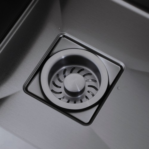 Cesta coladora de tapón de aguas residuales de acero inoxidable para drenaje fregadero de cocina plateado/gris - Imagen 9 de 49