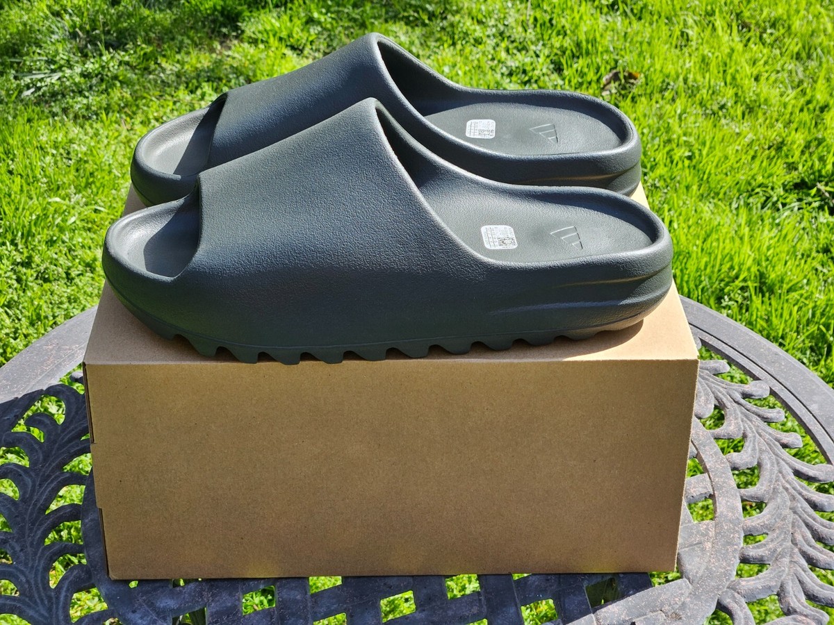 🔥 AUTHENTIC Black Adidas Yeezy Slide DARK ONYX ID5103 US 🔥 AUTHENTIC Black Adidas Yeezy Slide DARK ONYX ID5103 US