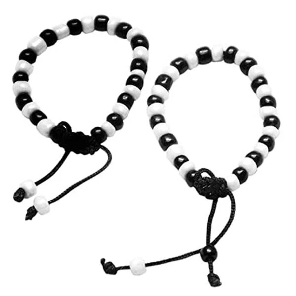 Baby boy clearance black beads bracelet