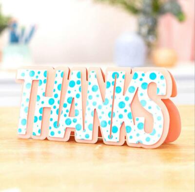 THANKS Letter Metal Cutting Dies Scrapbooking Craft word Embossing Stencil Mould