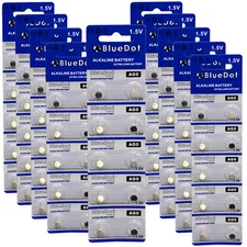 100pcs BlueDot AG0 379A SR521 379 AGO SR63 521 SR521SW Alkaline Watch Battery US