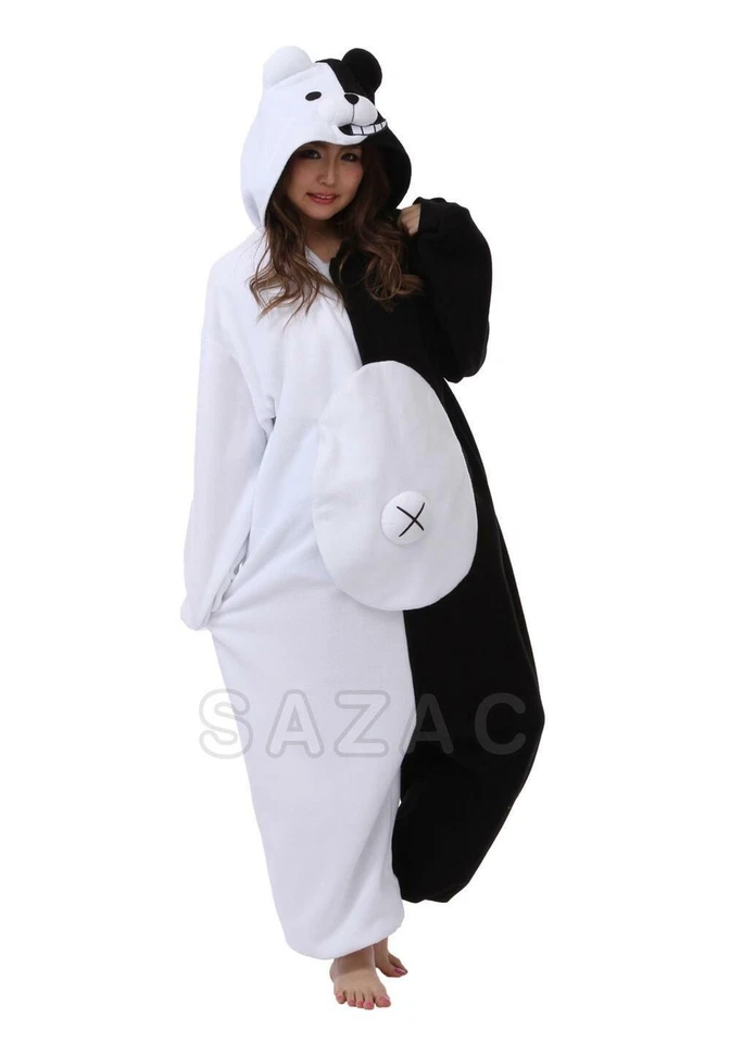 SAZAC Danganronpa Monokuma Kigurumi - Pijama Adulto Disfraz Una Pieza - De EE. UU. Foto 3 de 4