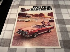 1978 Ford Ranchero Dealer Sales Brochure