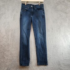 Levi's 514 Jeans Womens 28 X 32 Blue Denim Cotton 5-Pocket Mid-Rise Straight Leg