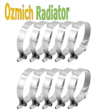 10 PCS 4" Inch Stainless Steel T Bolt Clamp Turbo Intake Silicone Hose Clamp