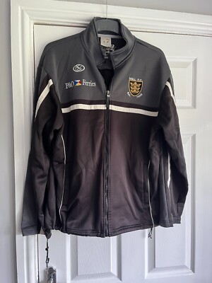Hull FC schwarz & weiß Reißverschlussjacke Größe Large (m)