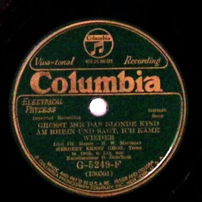 HERBERT ERNST GROH DU BIST MEINE SCHWARMEREI/GROSST MIR DAS BLONDE EX 78 RPM 740