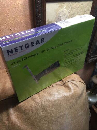 Netgear 32bit pci adapter 10/100 mbps fast ethernet nic FA311 New Sealed network - Picture 2 of 10