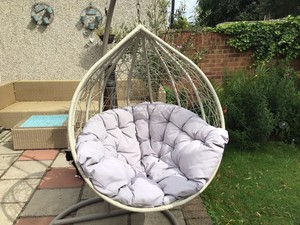 B&M Swining Egg Chair Siena Sat On 5 Times | eBay