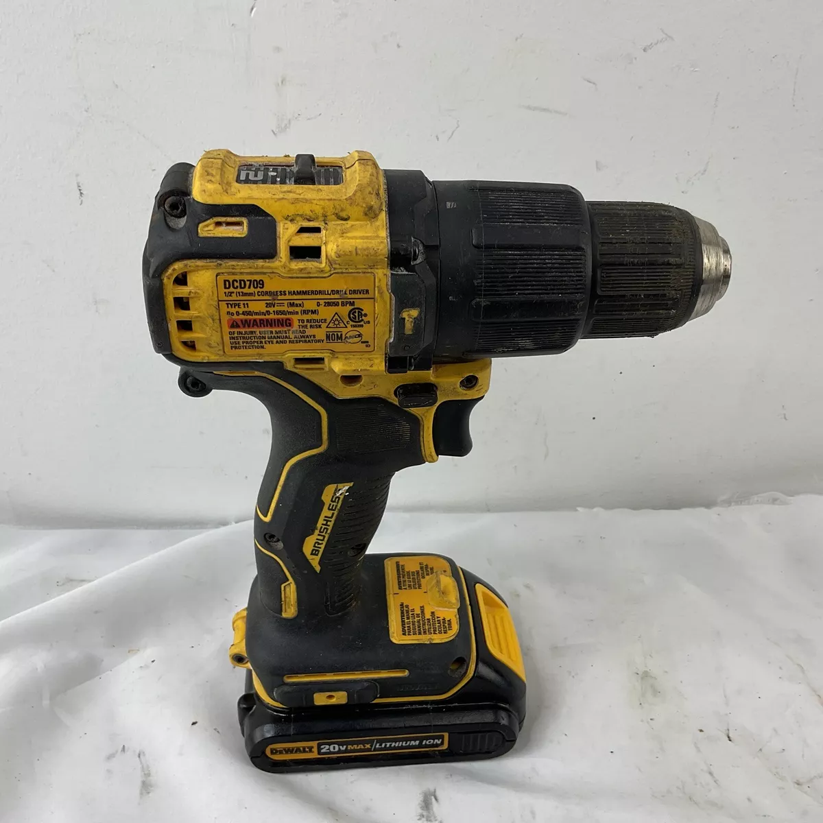 Uhøfligt Tropisk Kejserlig DEWALT DCD709 20V Cordless Hammer Drill + 1.5 Ah Battery | eBay