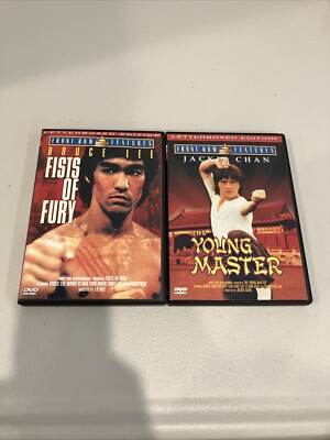 Letterboxed Edition Bruce Lee Fists Of Fury Jackie Chang Young Master DVD Set 
