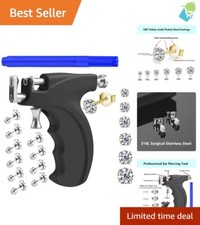 All-in-One Ear Piercing Kit: Hypoallergenic Gun with Sterling  Surgical Studs