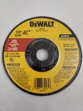 DeWalt DW4624 6" x 1/4" x 7/8" High Performance Metal Grinding Wheel 10 Pack 