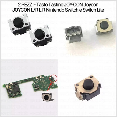 2 PEZZI Tasto Tastino Pulsante JOY-CON JOYCON LR L R Nintendo Switch e Lite