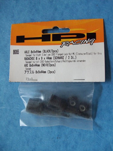 GENUINE HPI 86065 AXLE 8 X 9 X 44MM BLACK (2) SAVAGE #86065 NIP - 第 1/2 張圖片