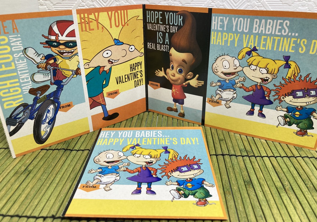 Vintage Nickelodeon Nicktoons Valentines Booklet 2002 Paper Magic