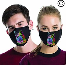 German Shepherd couples matching face masks -face mask 2 pcs