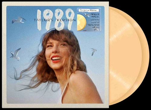 TAYLOR SWIFT LP x 2 1989 Taylor's Version TANGERINE COLOURED VINYL NEW Bonus Trk
