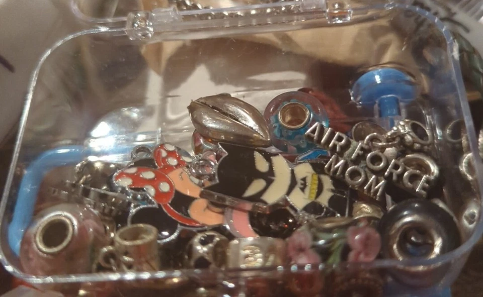 Nuevo Enorme Lote Mixto De Dijes Cuelga 925 Cuentas 4Europeas Con Pulsera Lote U001 Foto 4 de 4