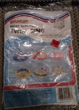 Inflatable Swim Ring 24 inches Vintage Brand New In Package w/ little fish