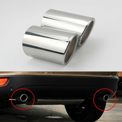 For Volvo XC60 S60 V60 Chrome Stainless Steel Car Exhaust Tail Pipe