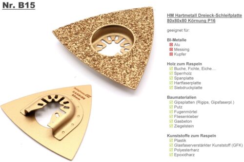 Zubehör Aufsätze Sägeblätter HM Bi-Metal Titan Diamant für Multitool Bosch u. a. - Bild 18 von 37