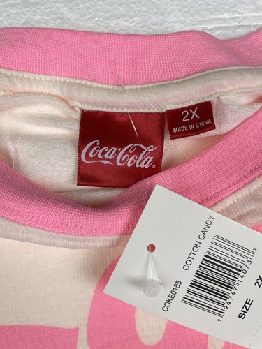 Coca Cola bauchfreies Oberteil Loungewear Zuckerwatte Damen Übergröße 2X - Bild 3 von 7